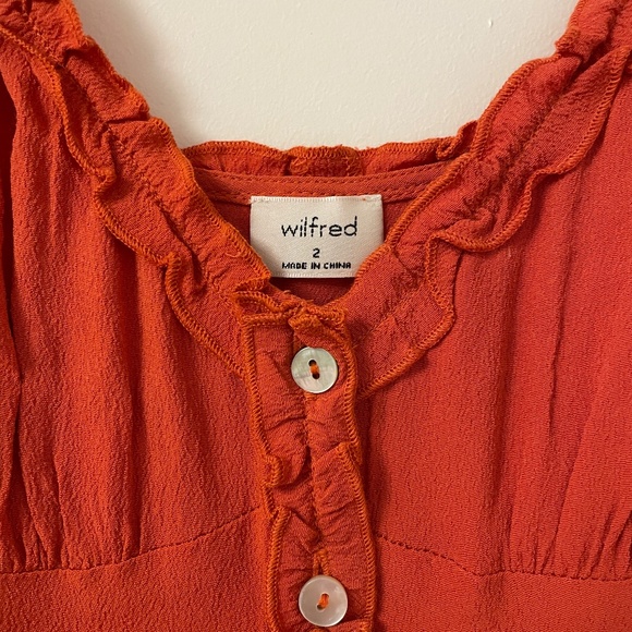 Wilfred Button Front Dress Size 2 - Picture 3 of 4